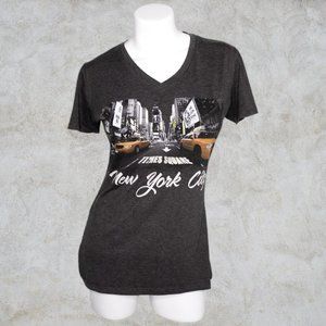 NYC Image Dark Gray T-Shirt New York City Times Square